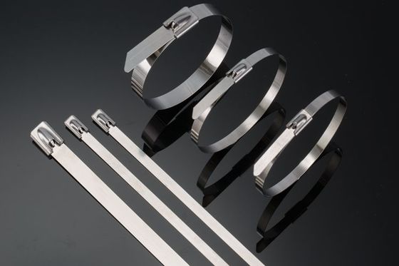 Cina Baja Alami SS304 Material Metal Detectable Cable Ties 4.6 * 300mm Anticorrosive pemasok