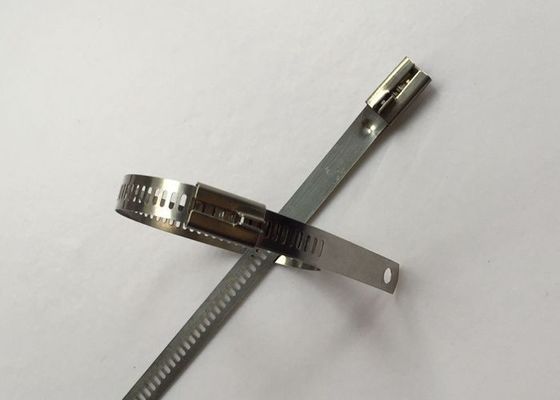Cina Ikatan Kabel Gaya SS304 Tangga, Kabel Ikatan Zip Stainless Steel Lebar 12mm pemasok