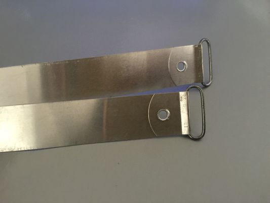 Cina 48 Inch Pre Cut Aluminium Isolasi Banding Strapping Untuk Cerobong, Panjang Tersedia pemasok