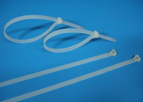 Cina Indoor / Outdoor 7MM Nylon Cable Ties Clear Plastic Zip Ties Halogen Gratis pemasok
