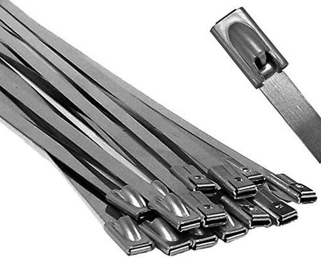 Cina Kabel Sambungan Stainless Steel Releasable Tinggi yang Tegas SS Tie Membungkus Lebar 4.6mm pemasok