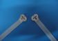 Indoor / Outdoor 7MM Nylon Cable Ties Clear Plastic Zip Ties Halogen Gratis pemasok