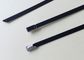 Kabel Logam UV Hitam, Ties Stainless Steel Untuk Kabel Elektronik Banding pemasok