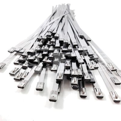 300 x 7.9mm Stainless Steel Roller Ball Cable Ties Pack dari 50 pemasok